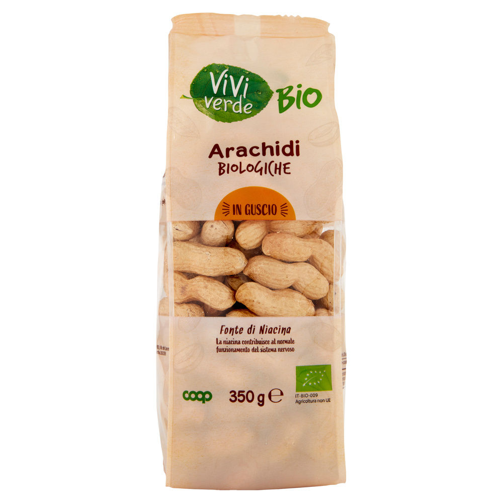 ARACHIDI BIO TOSTATE NON SALATE VIVI VERDE BIO COOP ES 9-11 BS G 350 - 2