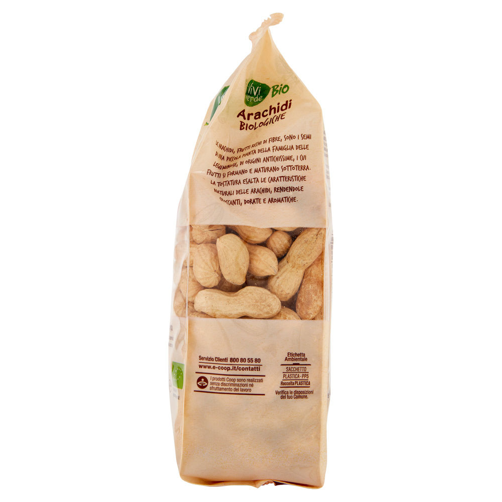 ARACHIDI BIO TOSTATE NON SALATE VIVI VERDE BIO COOP ES 9-11 BS G 350 - 4