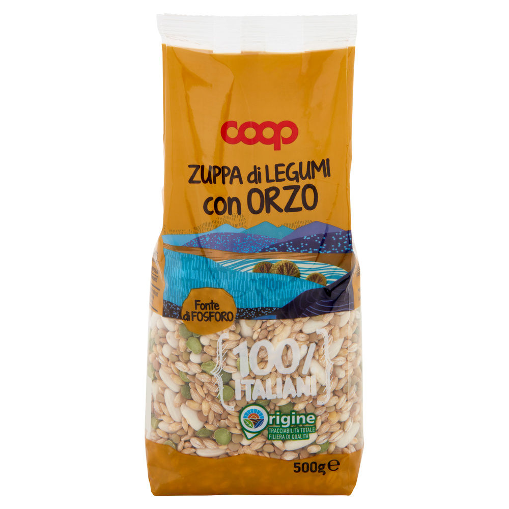 ZUPPA LEGUMI CON ORZO 100% ITALIA COOP SH G 500 - 11