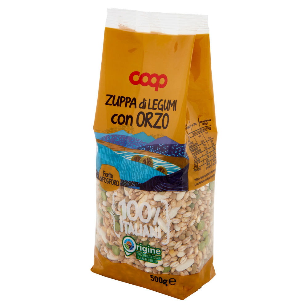 ZUPPA LEGUMI CON ORZO 100% ITALIA COOP SH G 500 - 7