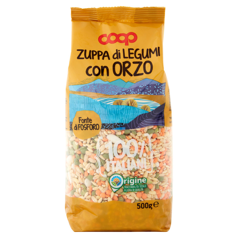 ZUPPA LEGUMI CON ORZO 100% ITALIA COOP SH G 500 - 2