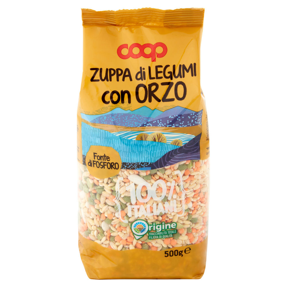 ZUPPA LEGUMI CON ORZO 100% ITALIA COOP SH G 500 - 16