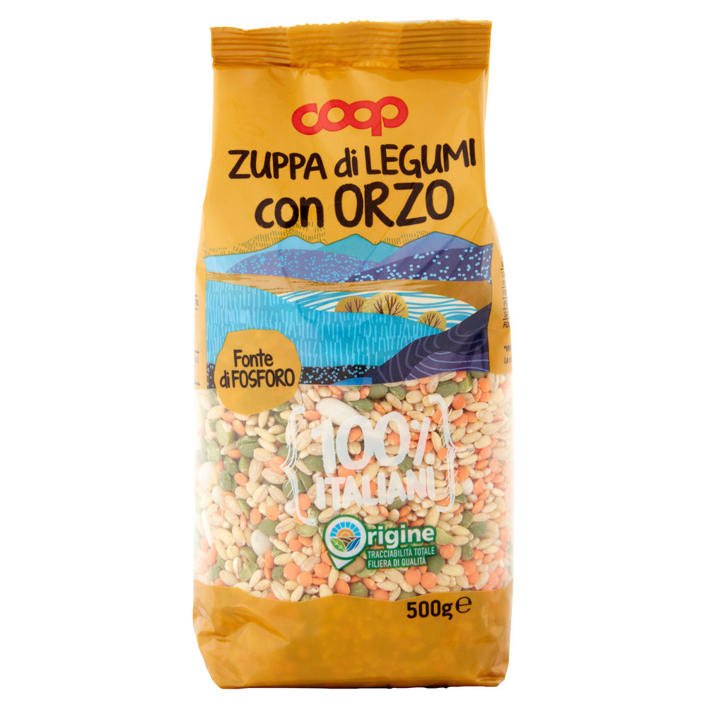 ZUPPA LEGUMI CON ORZO 100% ITALIA COOP SH G 500 - 14