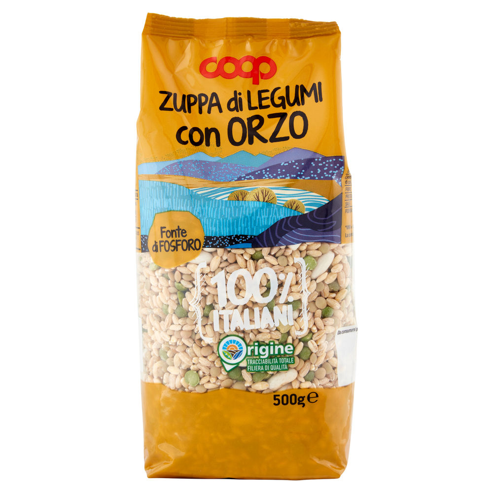 ZUPPA LEGUMI CON ORZO 100% ITALIA COOP SH G 500 - 1