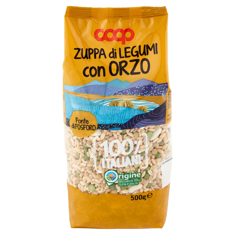 ZUPPA LEGUMI CON ORZO 100% ITALIA COOP SH G 500 - 17