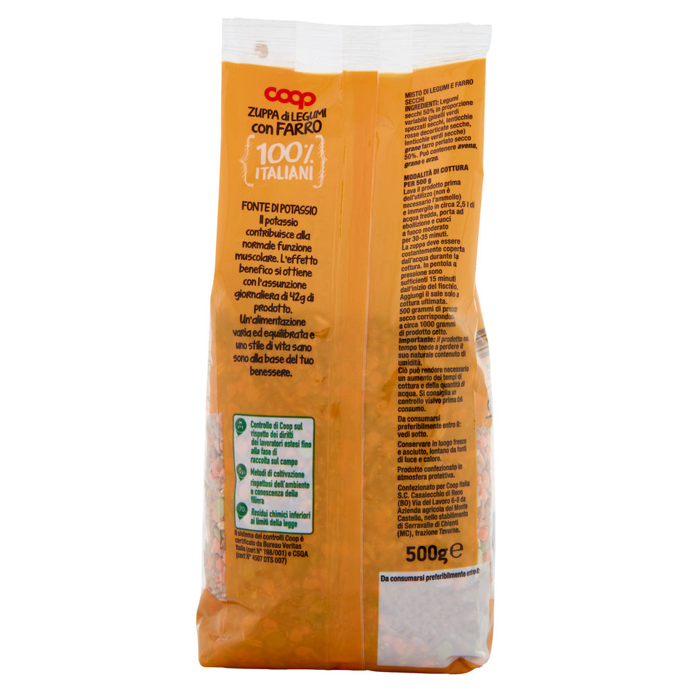 ZUPPA LEGUMI CON FARRO 100% ITALIA COOP SH G 500 - 3