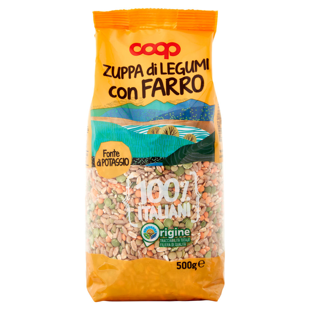 ZUPPA LEGUMI CON FARRO 100% ITALIA COOP SH G 500 - 1