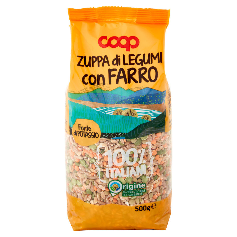 ZUPPA LEGUMI CON FARRO 100% ITALIA COOP SH G 500 - 18