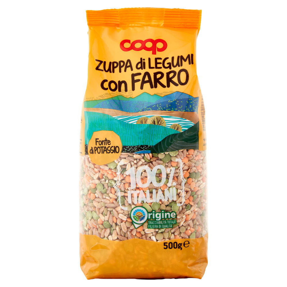 ZUPPA LEGUMI CON FARRO 100% ITALIA COOP SH G 500 - 13