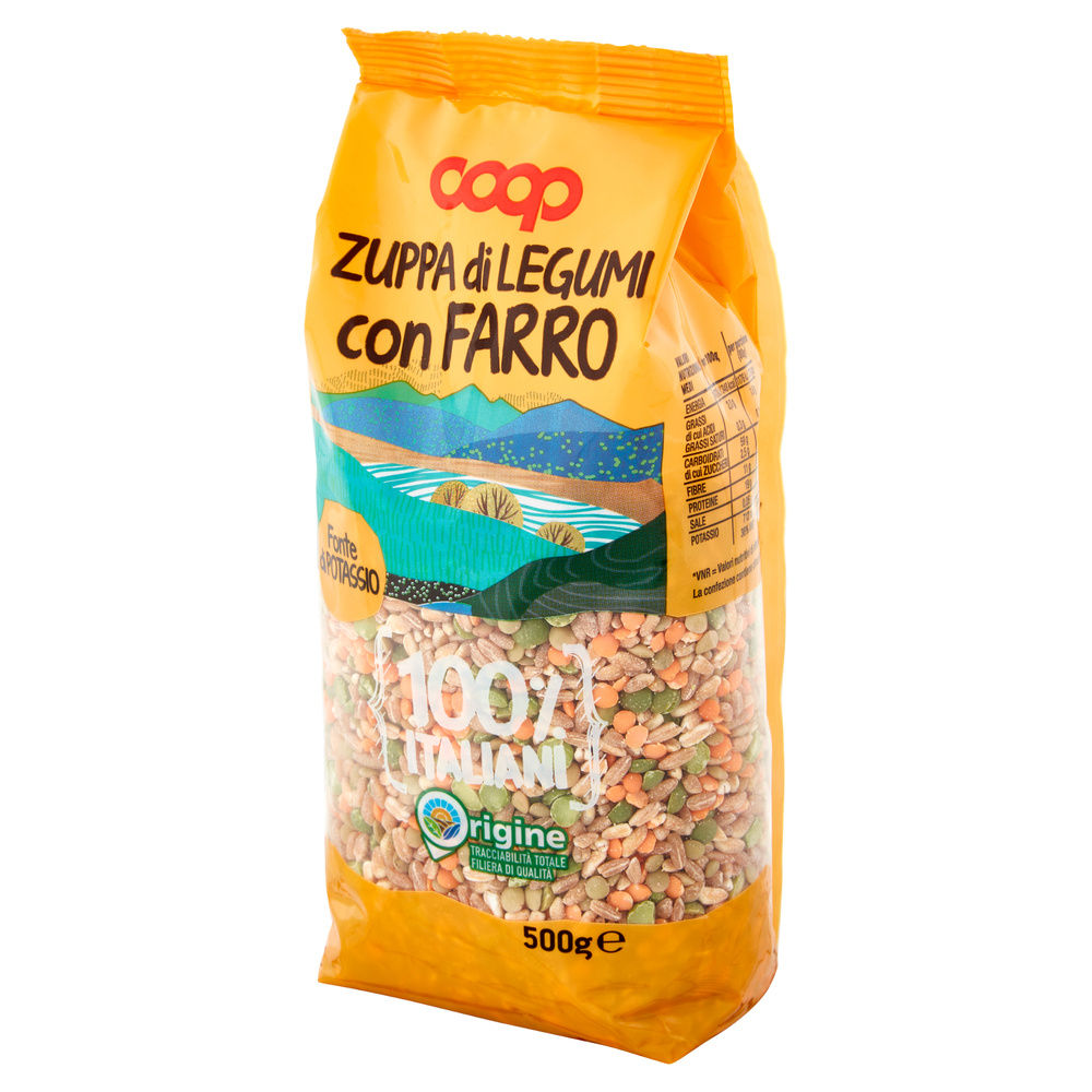 ZUPPA LEGUMI CON FARRO 100% ITALIA COOP SH G 500 - 16