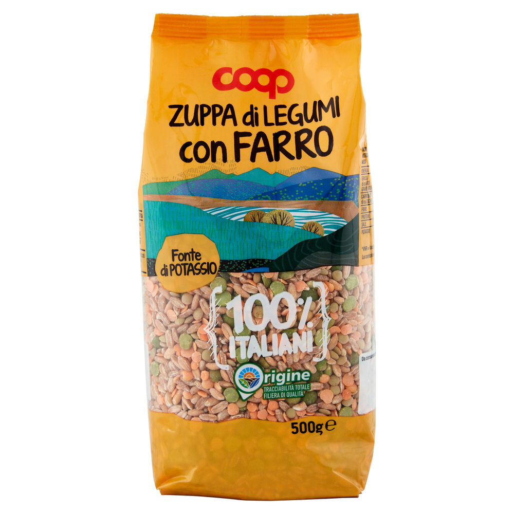 Zuppa legumi con farro 100% italia coop sh g 500