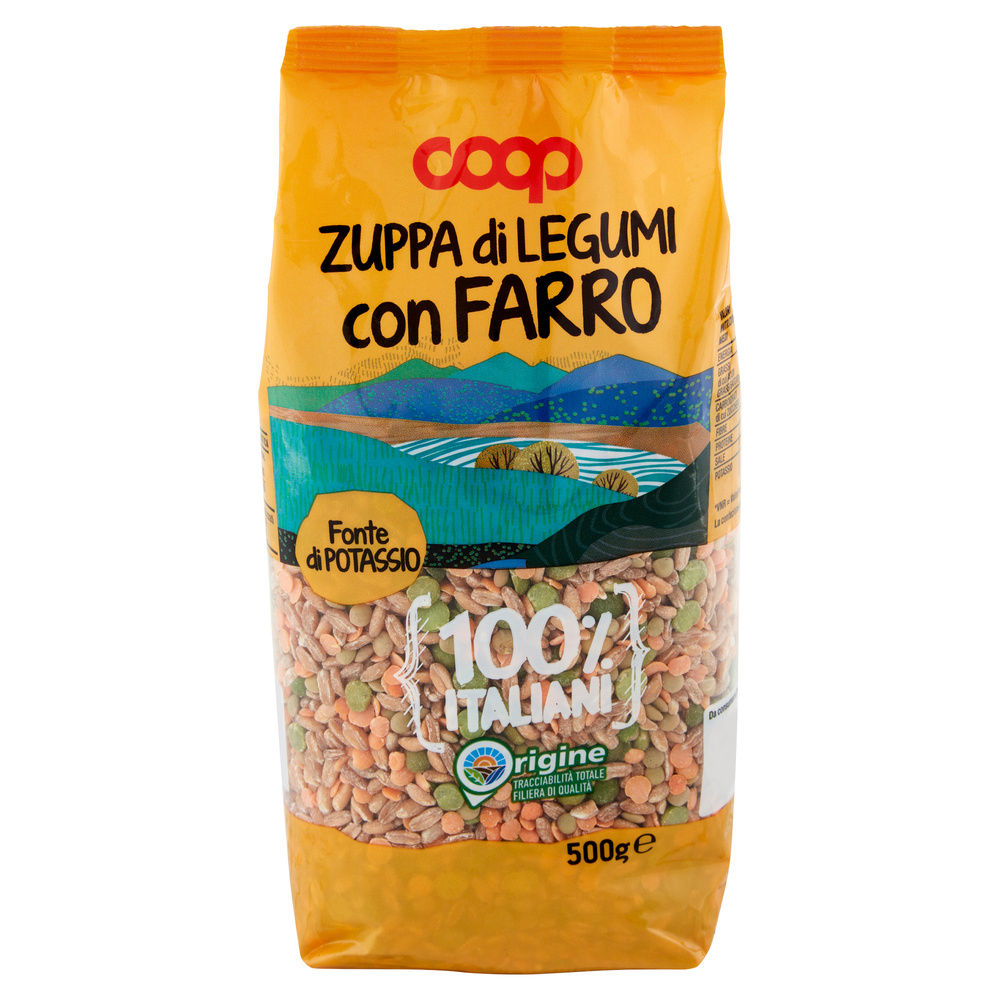 ZUPPA LEGUMI CON FARRO 100% ITALIA COOP SH G 500 - 24