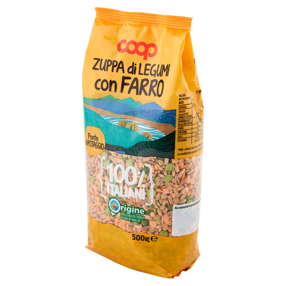 ZUPPA LEGUMI CON FARRO 100% ITALIA COOP SH G 500 - 23