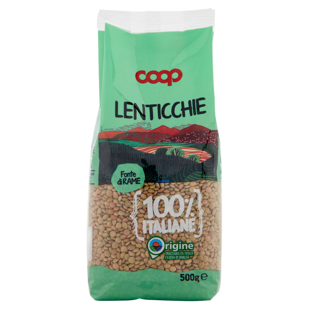 Lenticchie 100% italia coop sh g 500