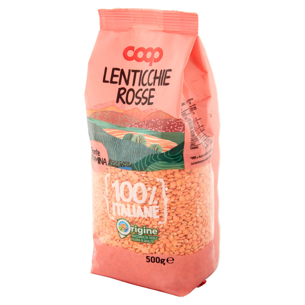 LENTICCHIE ROSSE DEC. 100% ITALIA COOP SH G 500 - 16