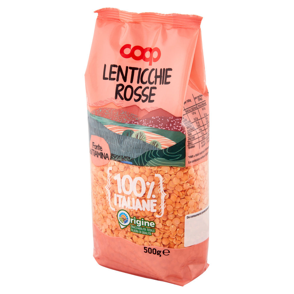 LENTICCHIE ROSSE DEC. 100% ITALIA COOP SH G 500 - 20