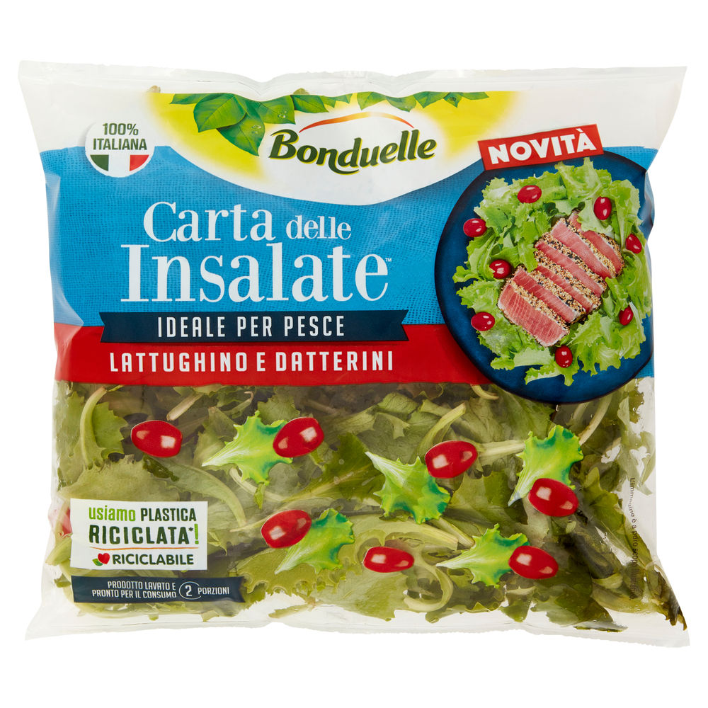 Lattughino & datterini carta delle insalate bonduelle it i^ busta g 140