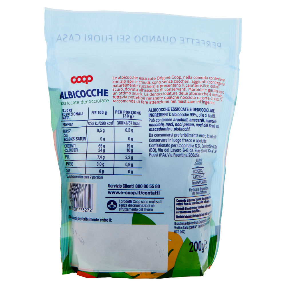 ALBICOCCHE ESSICATE AL NATURALE COOP BS G 200 - 1