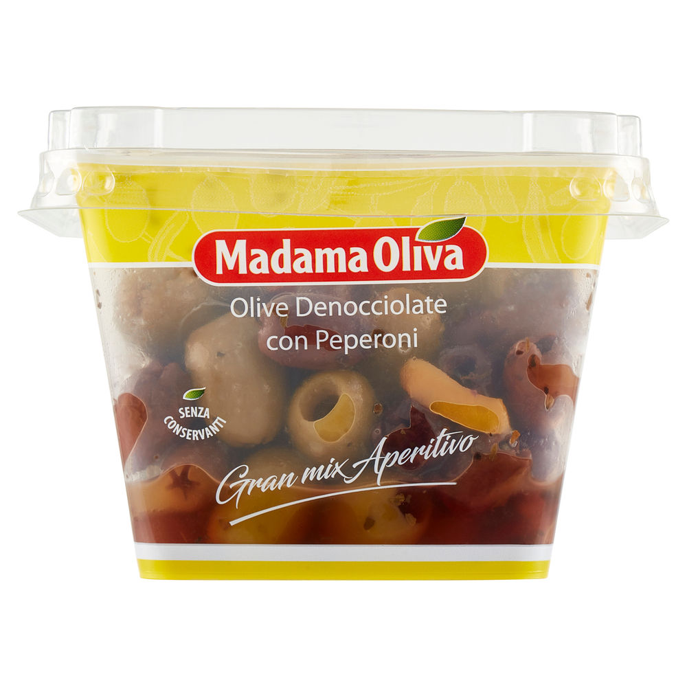 Olive denocciolate con peperoni madama oliva vh g 220