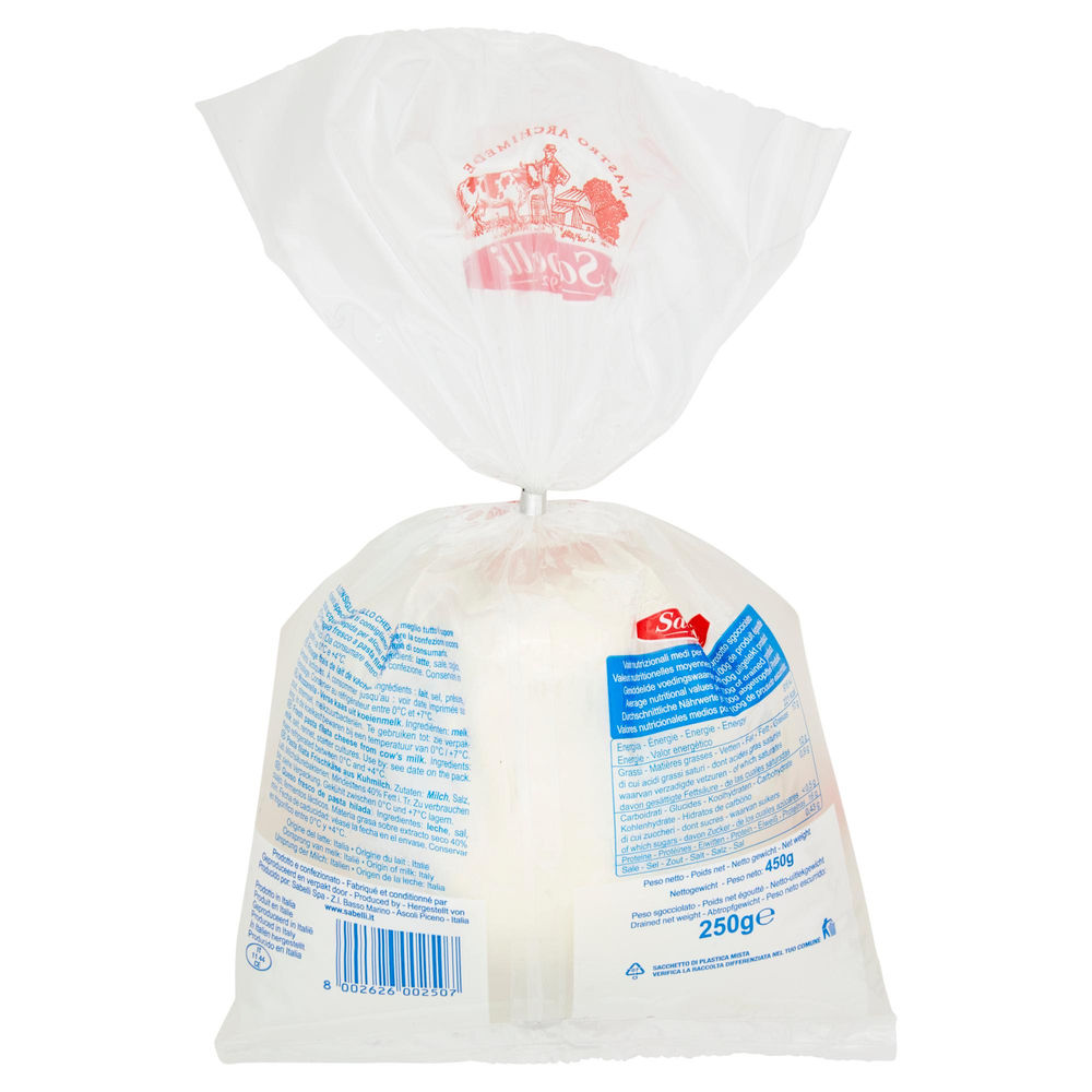 MOZZARELLA SABELLI BUSTA T/A G 250 - 1