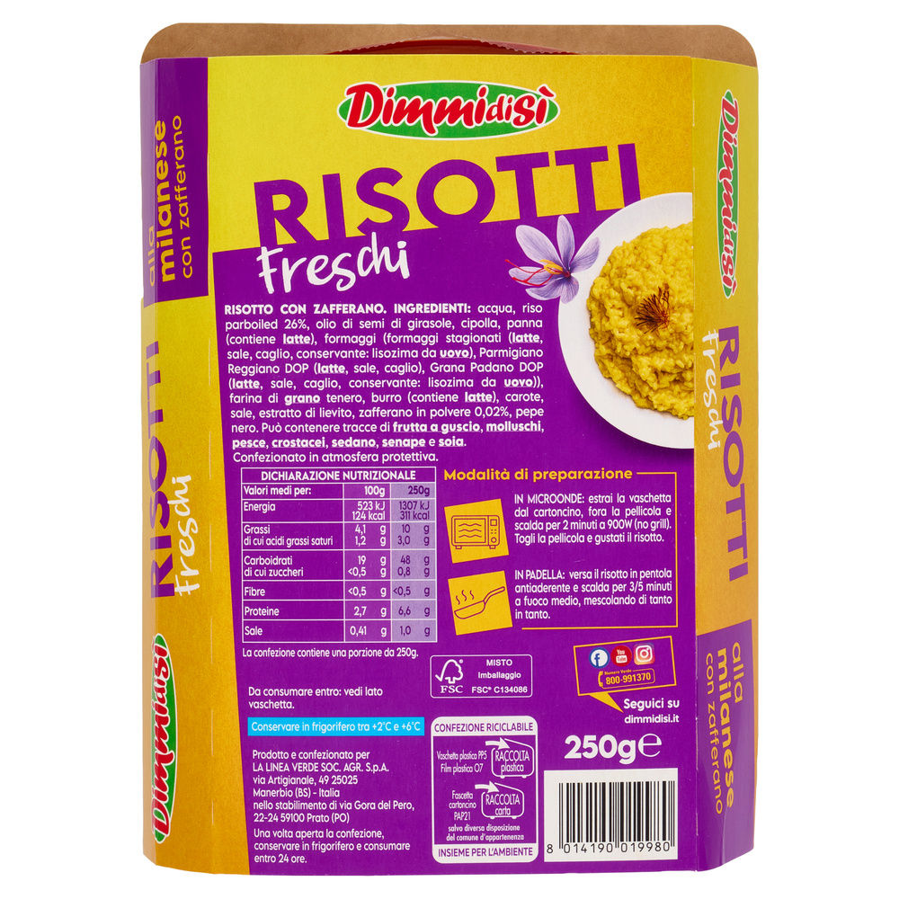 RISOTTO ALLO ZAFFERANO DIMMIDISI' VH G 250 - 1