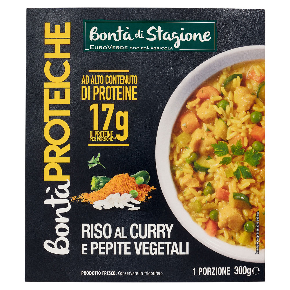 RISO AL CURRY E PEPITE VEGETALI PROTEICHE BONTA' DI STAGIONE CIOT. G 300 - 0