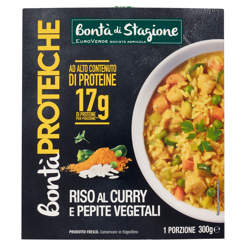 RISO AL CURRY E PEPITE VEGETALI PROTEICHE BONTA' DI STAGIONE CIOT. G 300 - 2