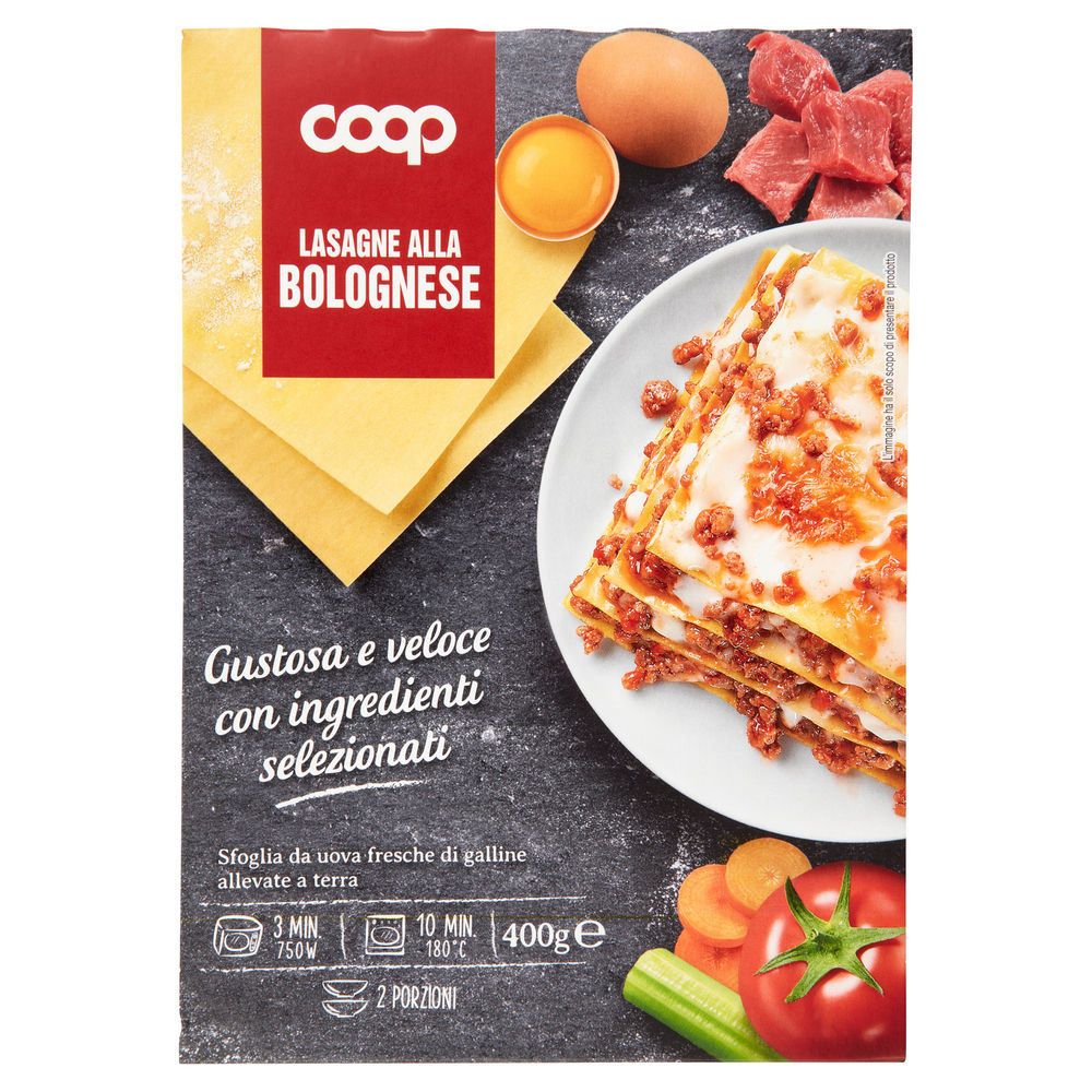 LASAGNE ALLA BOLOGNESE COOP G 400 - 0