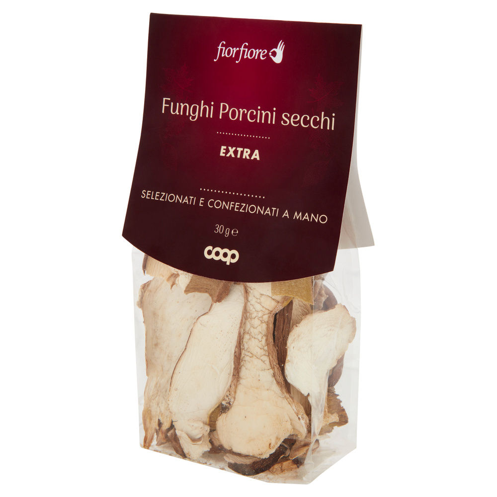 FUNGHI PORCINI SECCHI EXTRA FIOR FIORE COOP ES SH G 30 - 8