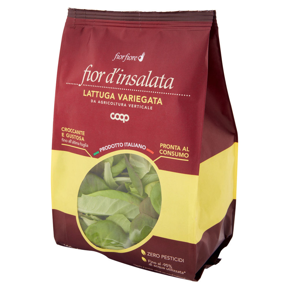 INSALATA LATTUGA VARIEGATA FIOR D'INSALATA COOP FIOR FIORE BS 100 G - 2