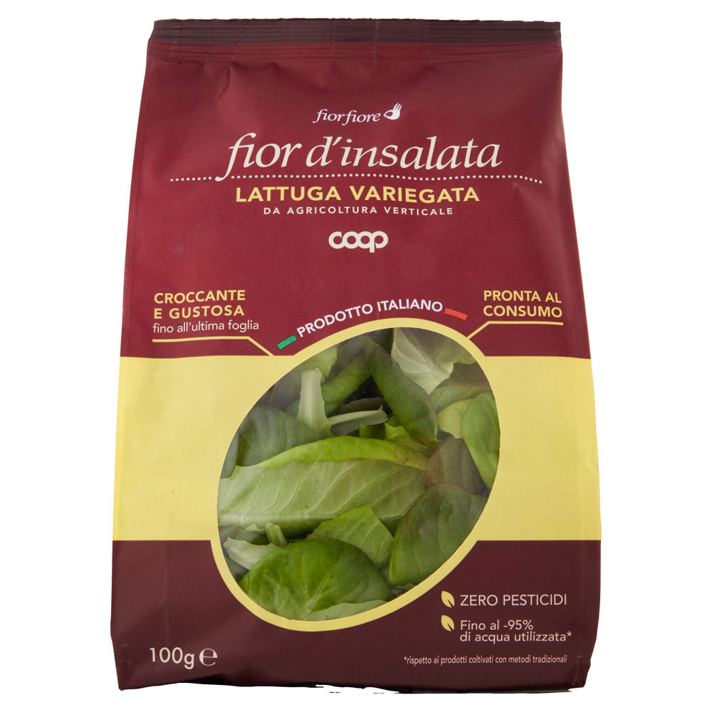 INSALATA LATTUGA VARIEGATA FIOR D'INSALATA COOP FIOR FIORE BS 100 G - 3