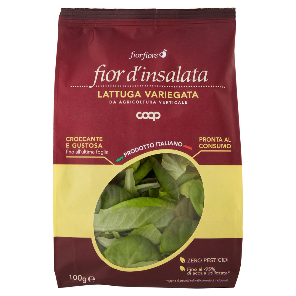 INSALATA LATTUGA VARIEGATA FIOR D'INSALATA COOP FIOR FIORE BS 100 G - 8