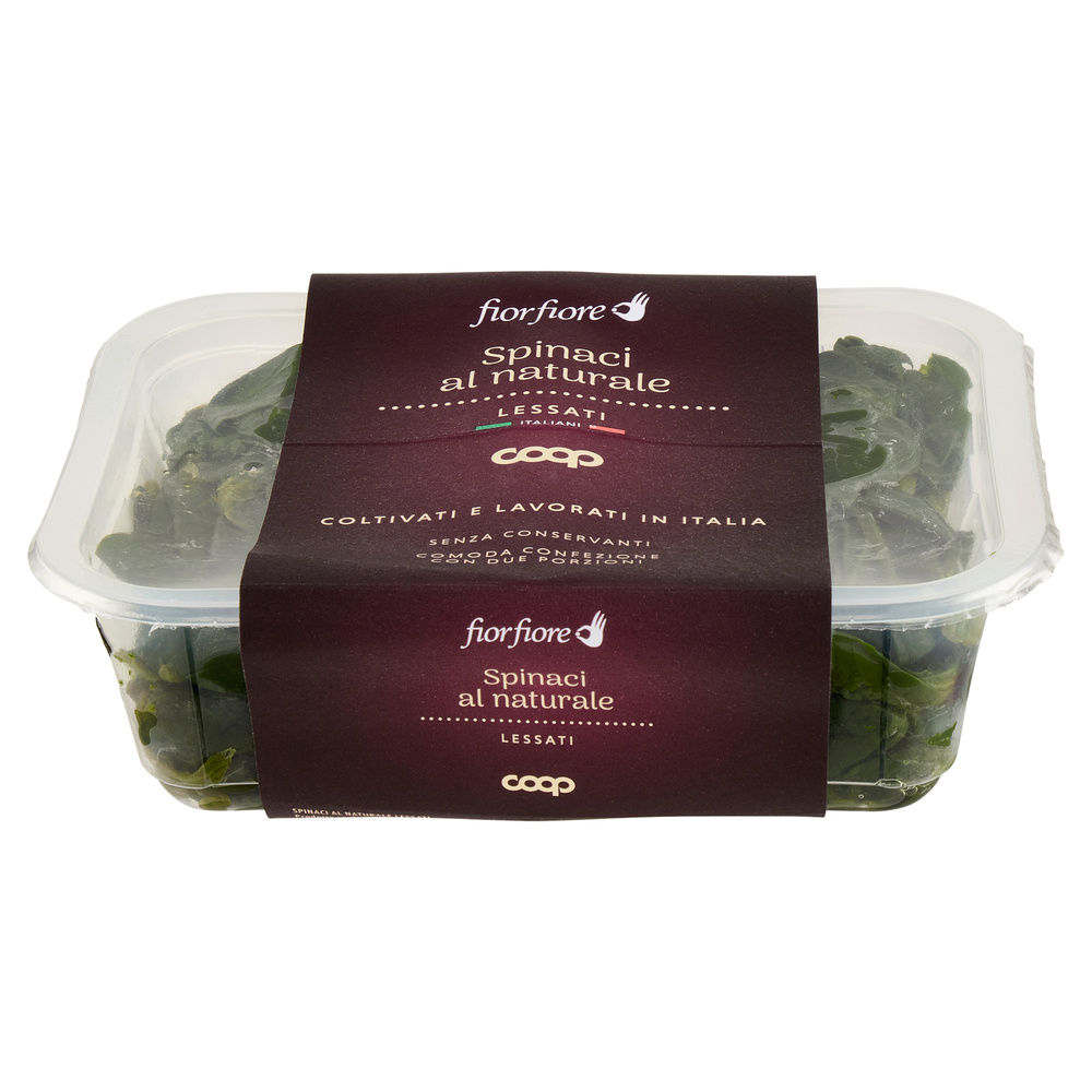 SPINACI COTTI AL NATURALE FIOR FIORE COOP VH BIPACK G 150X2 - 10