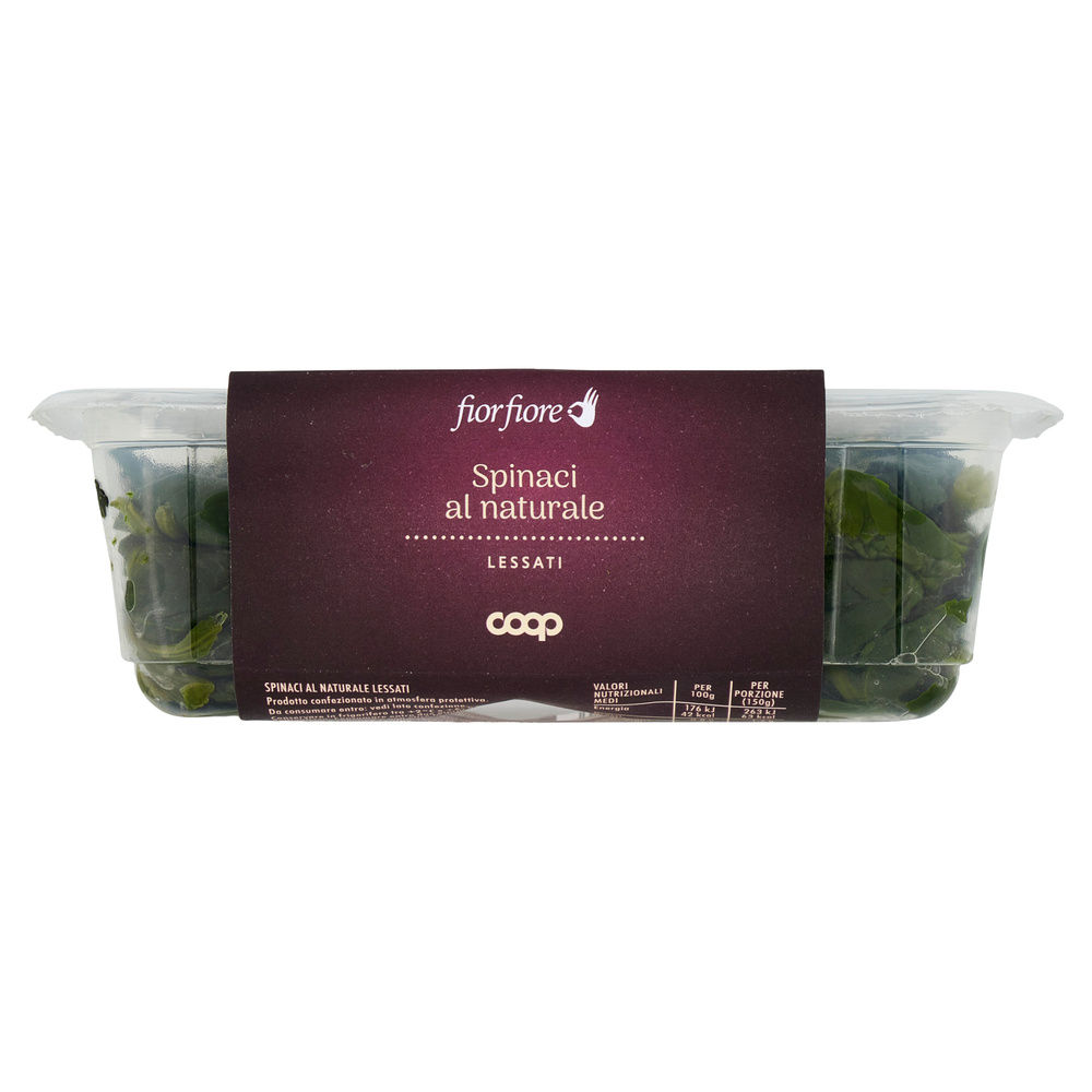 SPINACI COTTI AL NATURALE FIOR FIORE COOP VH BIPACK G 150X2 - 16