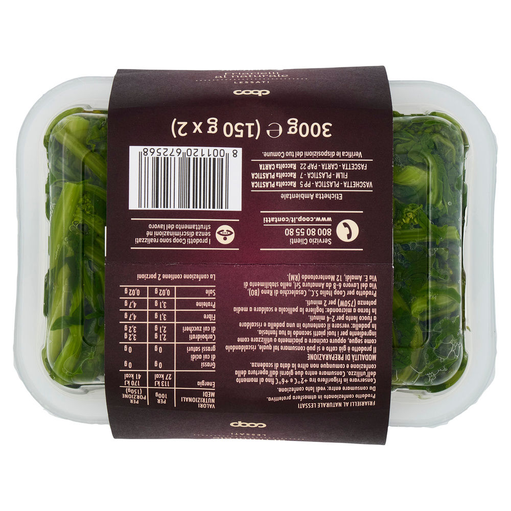 FRIARIELLI COTTI AL NATURALE FIOR FIORE COOP VH BIPACK G 150X2 - 13