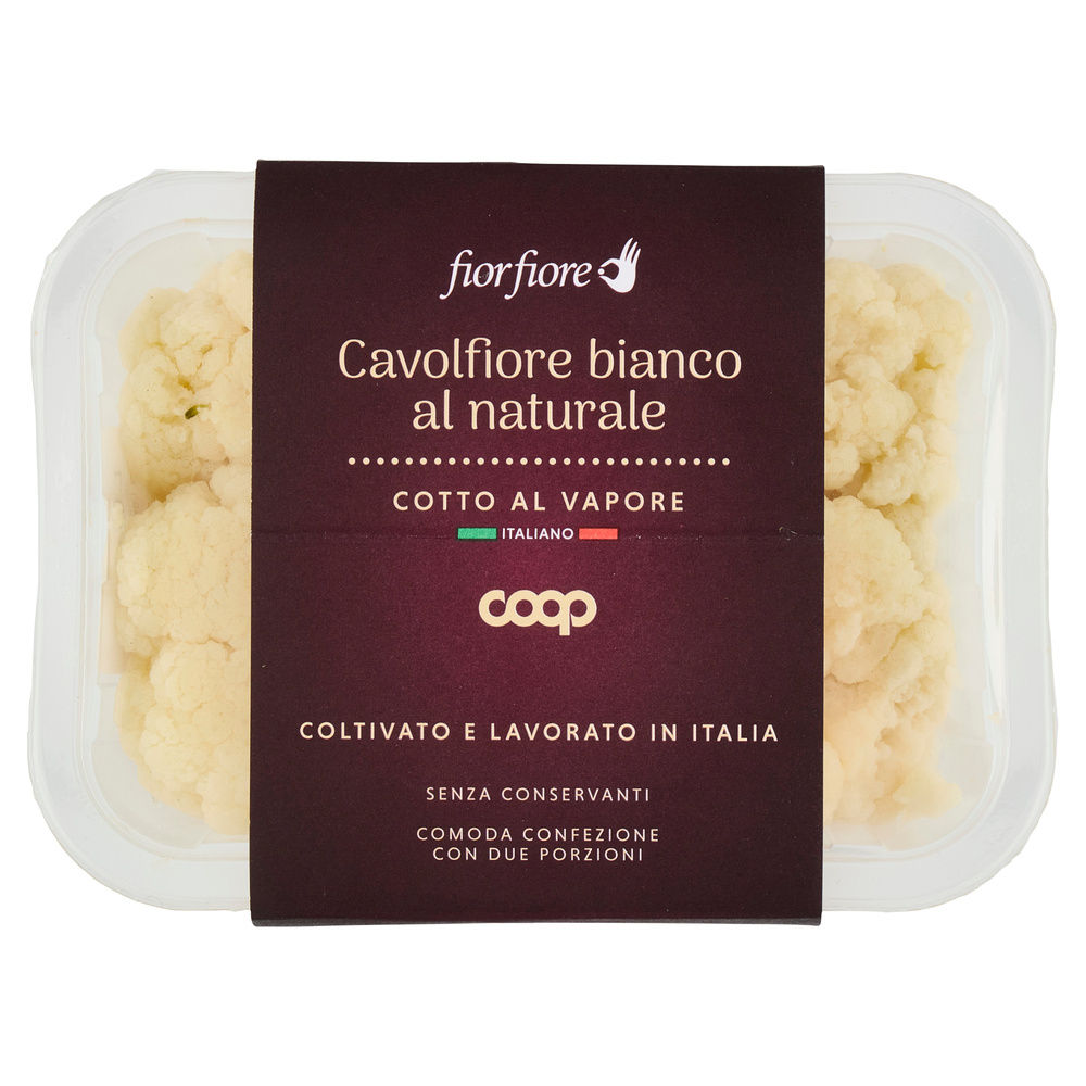 CAVOLFIORE BIANCO COTTO AL VAPORE AL NATURALE FIOR FIORE COOP VH BIPACK G 150X2 - 11