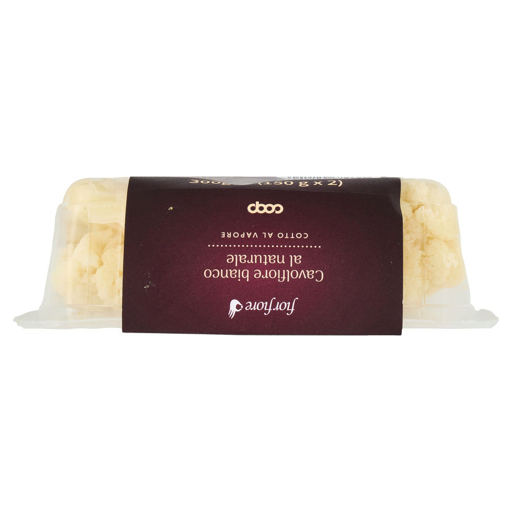 CAVOLFIORE BIANCO COTTO AL VAPORE AL NATURALE FIOR FIORE COOP VH BIPACK G 150X2 - 15