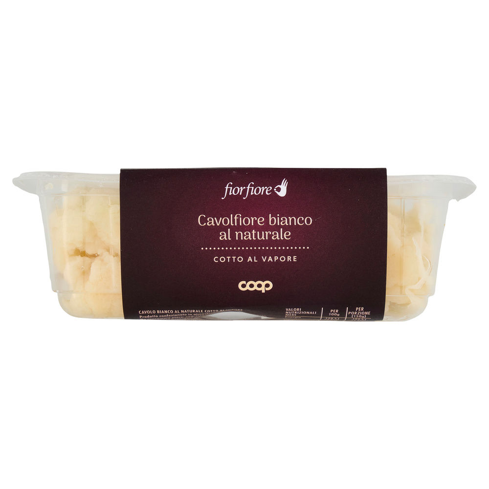 CAVOLFIORE BIANCO COTTO AL VAPORE AL NATURALE FIOR FIORE COOP VH BIPACK G 150X2 - 16