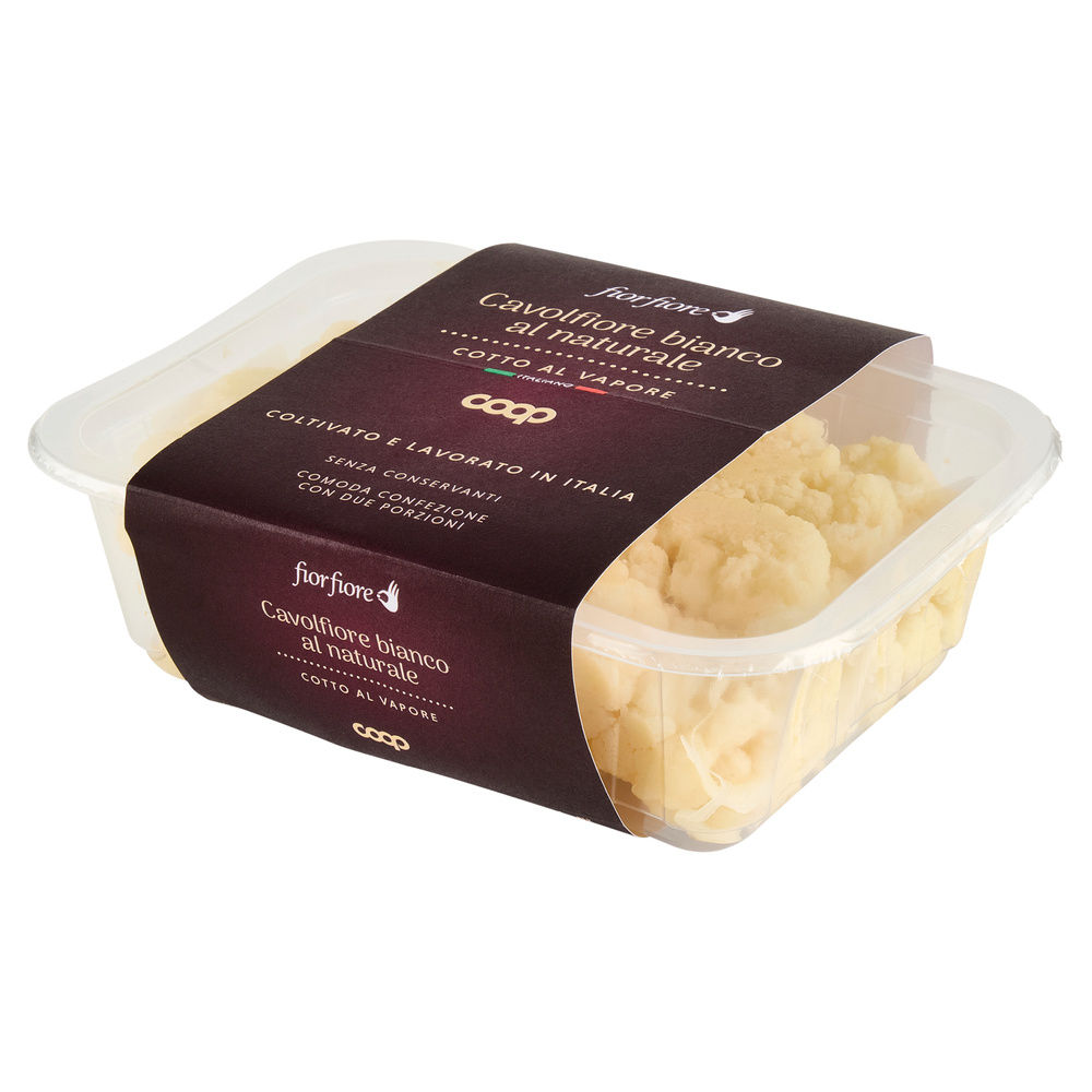 CAVOLFIORE BIANCO COTTO AL VAPORE AL NATURALE FIOR FIORE COOP VH BIPACK G 150X2 - 17