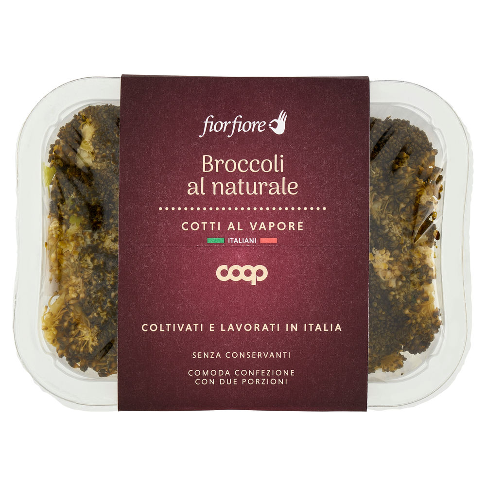 BROCCOLI COTTI AL NATURALE FIOR FIORE COOP VH BIPACK G 150X2 - 0