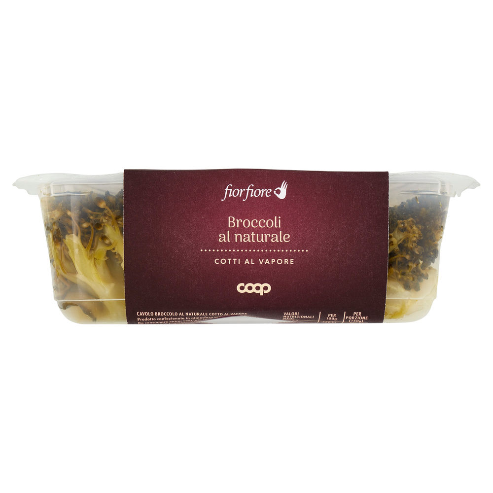 BROCCOLI COTTI AL NATURALE FIOR FIORE COOP VH BIPACK G 150X2 - 4