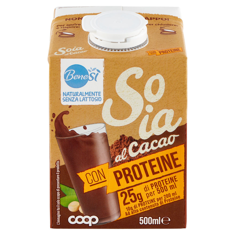 BEVANDA DI SOIA PROTEICA AL CIOCCOLATO BENESÌ COOP ML 500 - 2