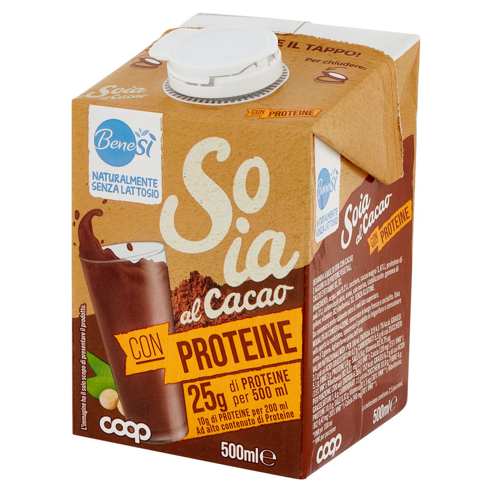 BEVANDA DI SOIA PROTEICA AL CIOCCOLATO BENESÌ COOP ML 500 - 3