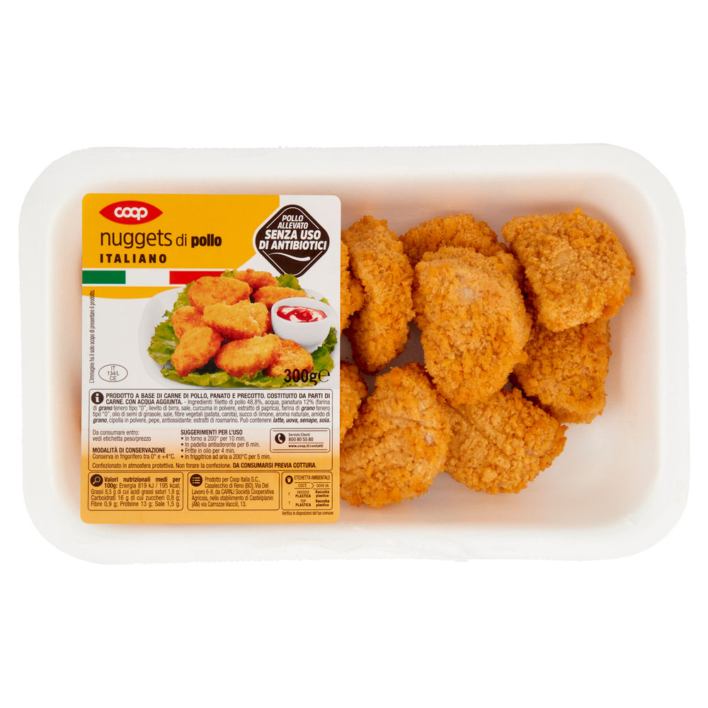 Nuggets di pollo coop atp 300 g