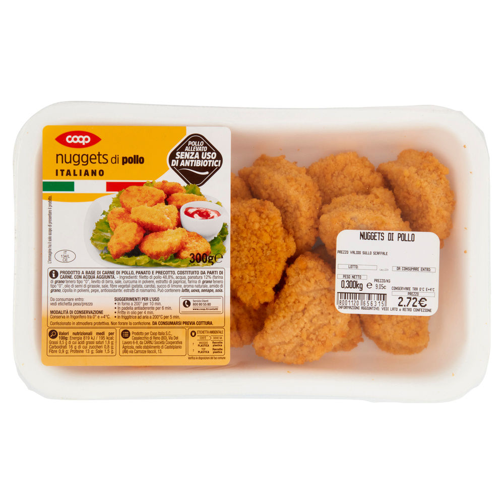 NUGGETS DI POLLO COOP ATP 300 G - 8