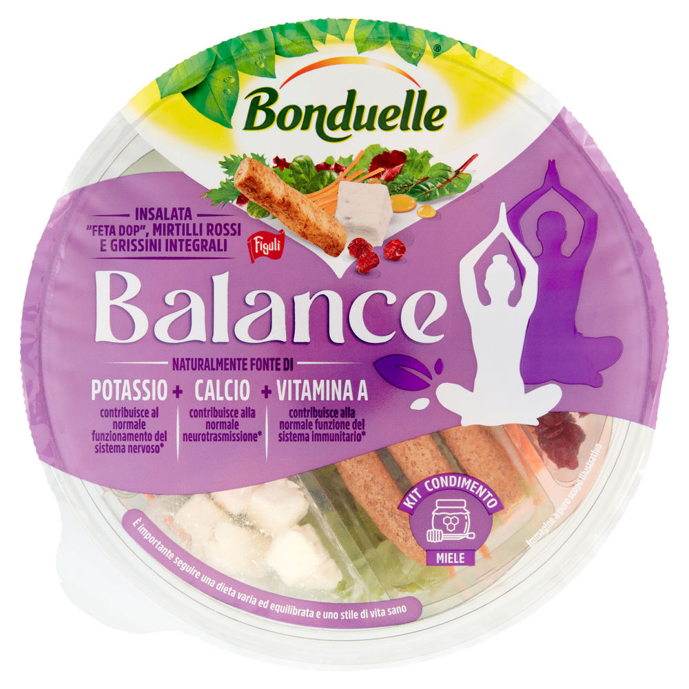 Insalatona balance con feta dop mirtilli grissini miele bonduelle ciot. g 130