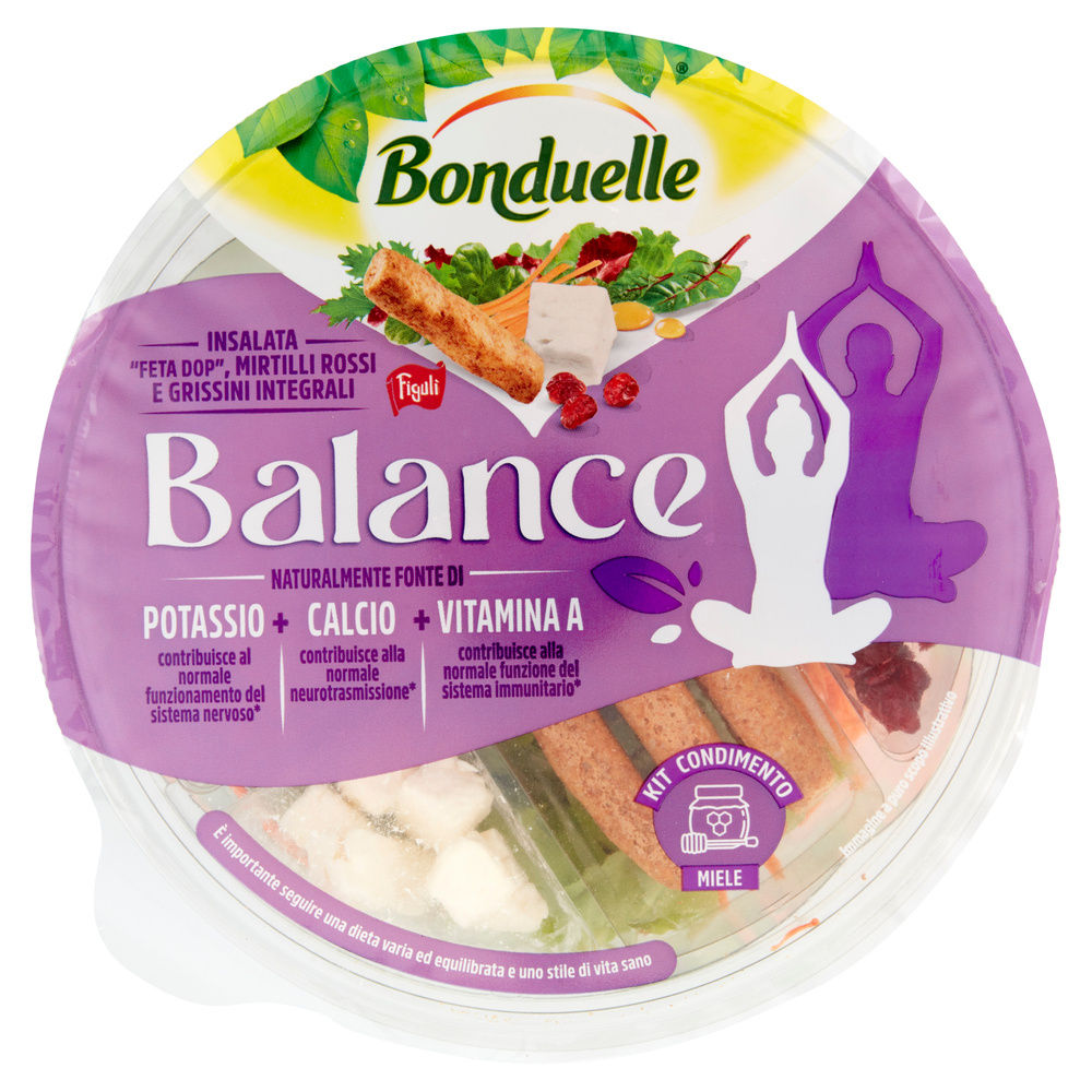 INSALATONA BALANCE CON FETA DOP MIRTILLI GRISSINI MIELE BONDUELLE CIOT. G 130 - 7