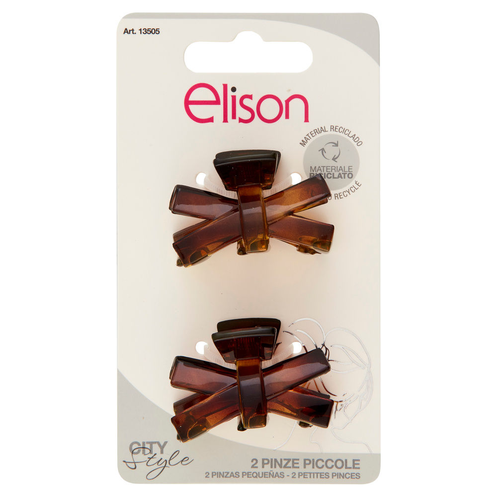 PINZA PER CAPELLI ELISON SMALL TURTLE PZ.2 - 2