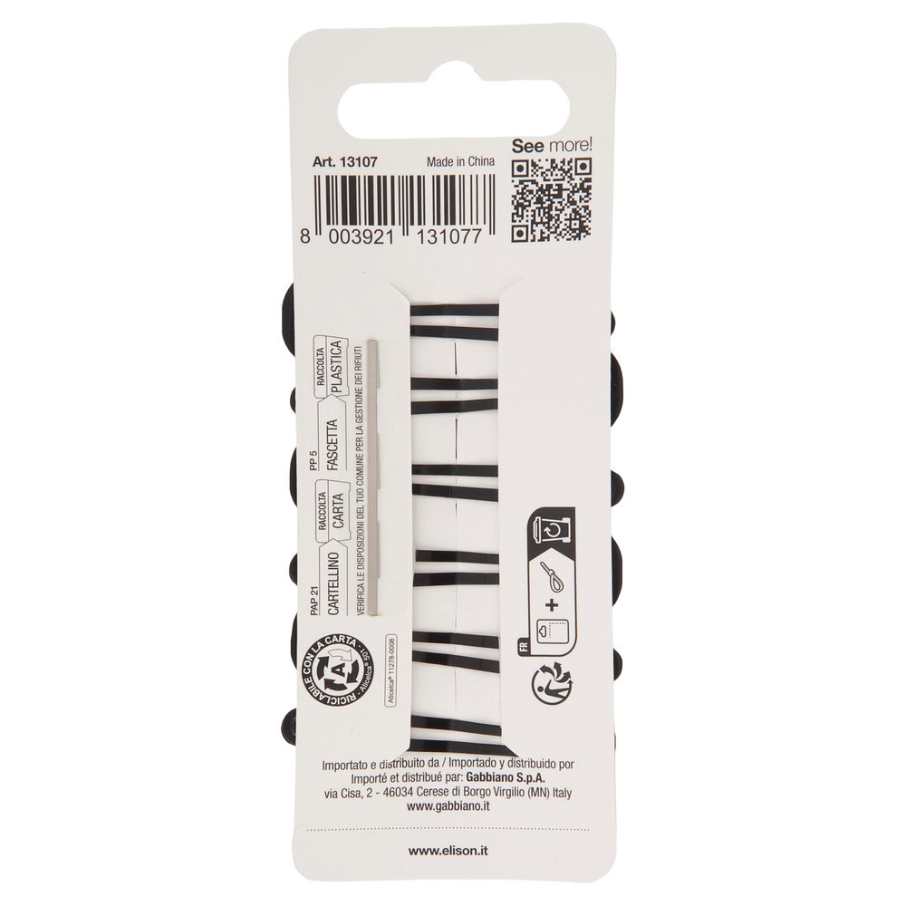 CLIC CLAC SMALL BLACK ELISON PZ. 6 - 1