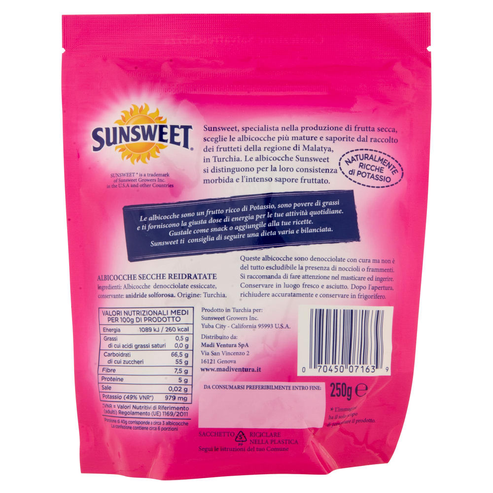 ALBICOCCHE MORBIDE FRUTTETO SOLE SUNSWEET BS G 250 - 1